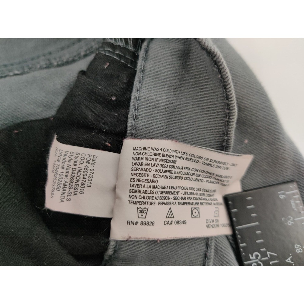 Gloria Vanderbilt Amanda Grey Wash Bootcut Jeans Womens Size‎ 16 Short - Picture 12 of 14
